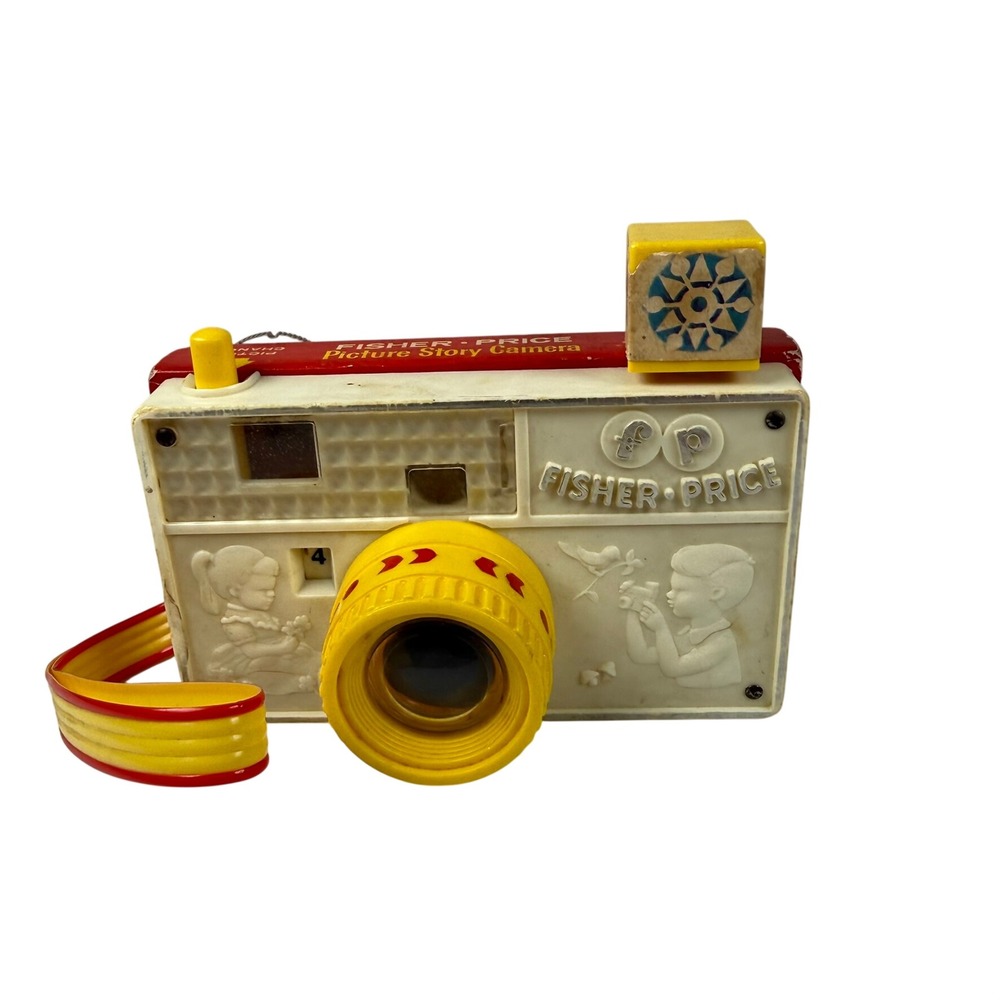 Vintage 1967 Fisher Price Picture Story Camera Red 784 Toy Kidcore Works Retro